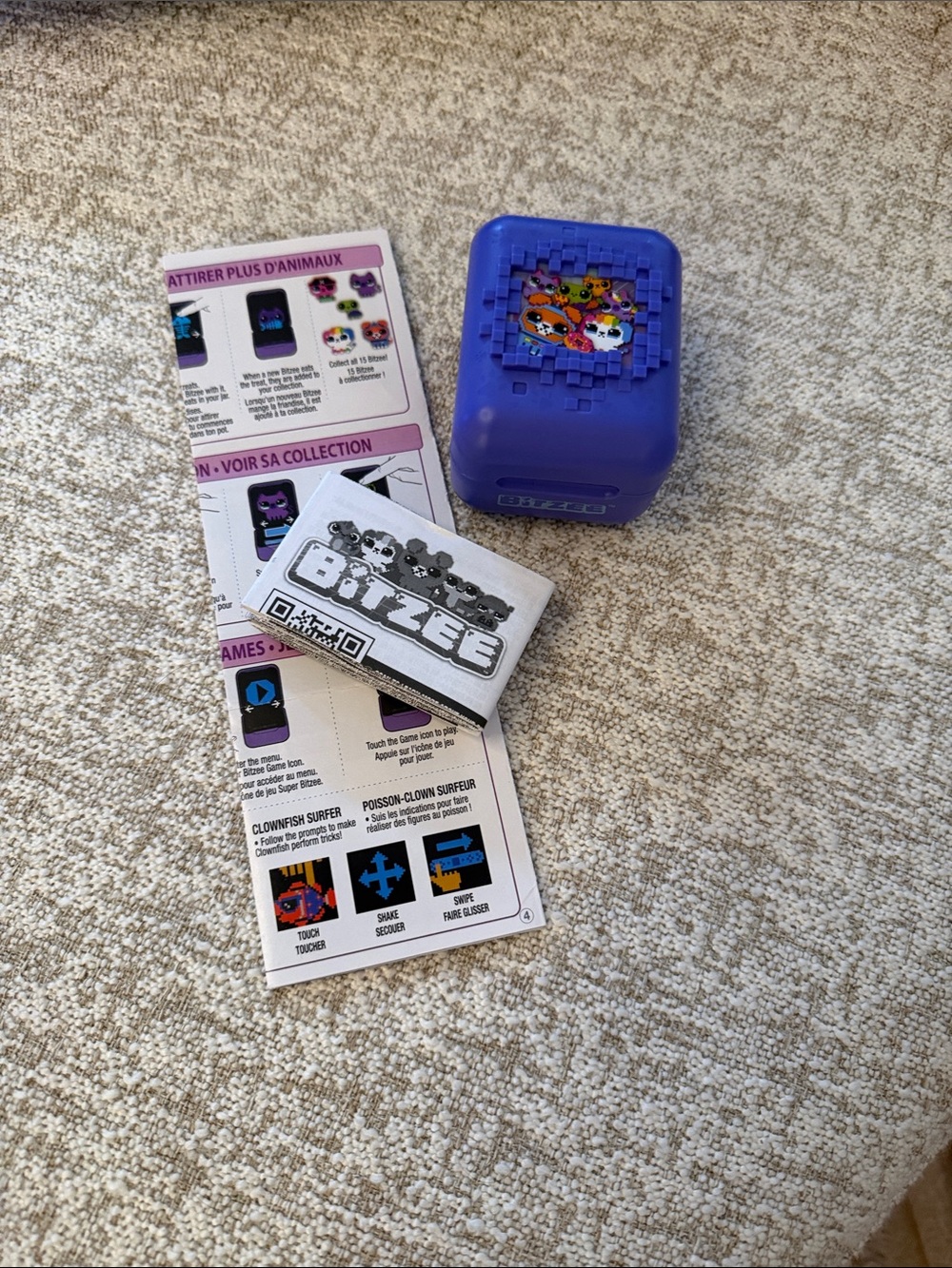 Bitzee Purple Pixely Electronic Toy